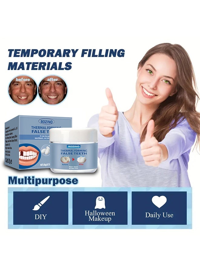 Rozino Thermal Forming False Teeth 20ml, Reusable Non-Toxic Molding Material for DIY, Cosplay, Crafts and Props - Image 3